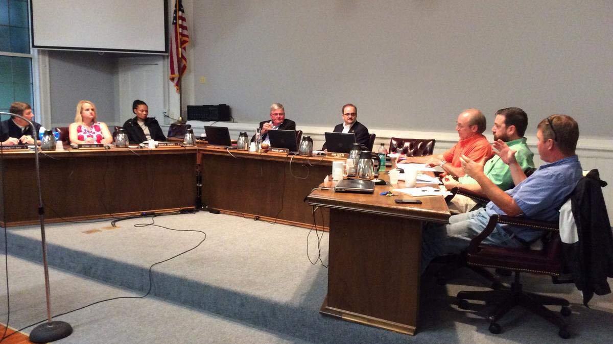The Harris County Board of Education conducts a called meeting June 28, 2018.