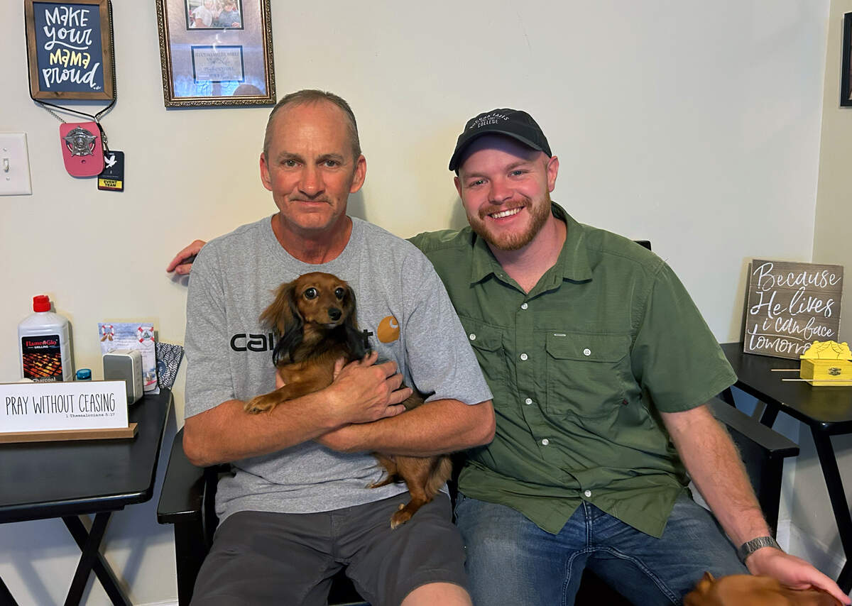 Troy Gardner, left, and Andrew Cowart are members of the Columbus program called Project Lifehouse — a faith-based initiative that restores homes and builds community.