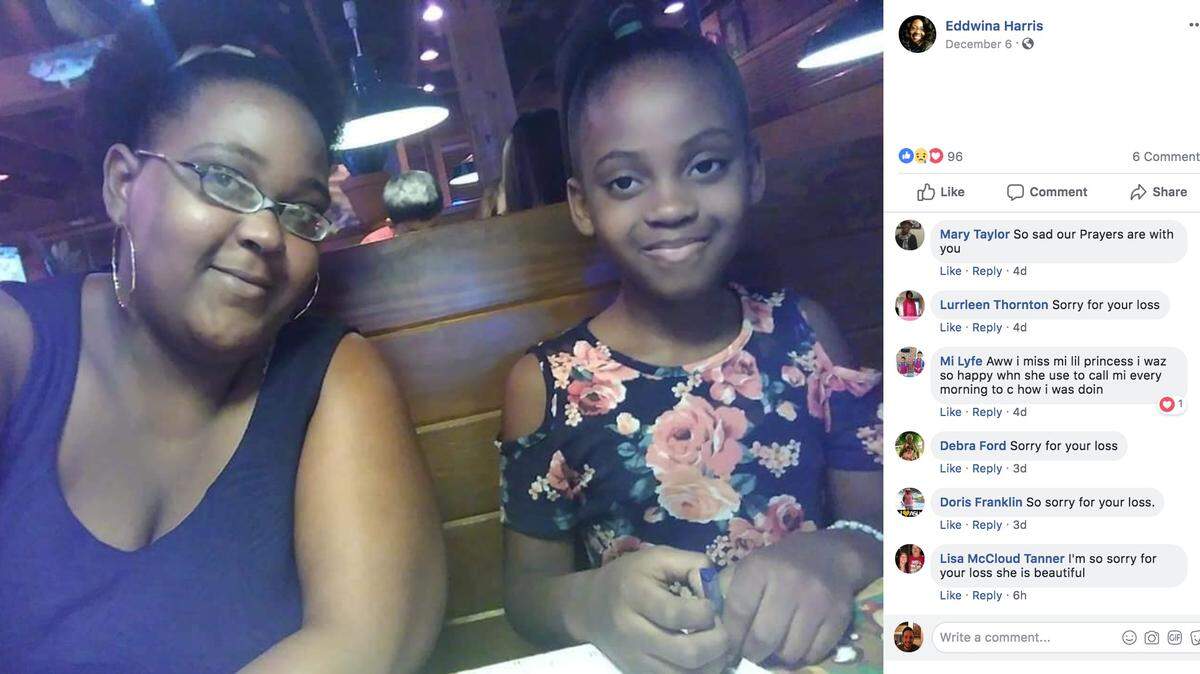 McKenzie Adams, a 9-year-old from Demopolis, Alabama, killed herself after she was bullied by students at U.S. Jones Elementary School, her mom said, adding that kids made fun of her for having a white friend. She is seen here with her mother.