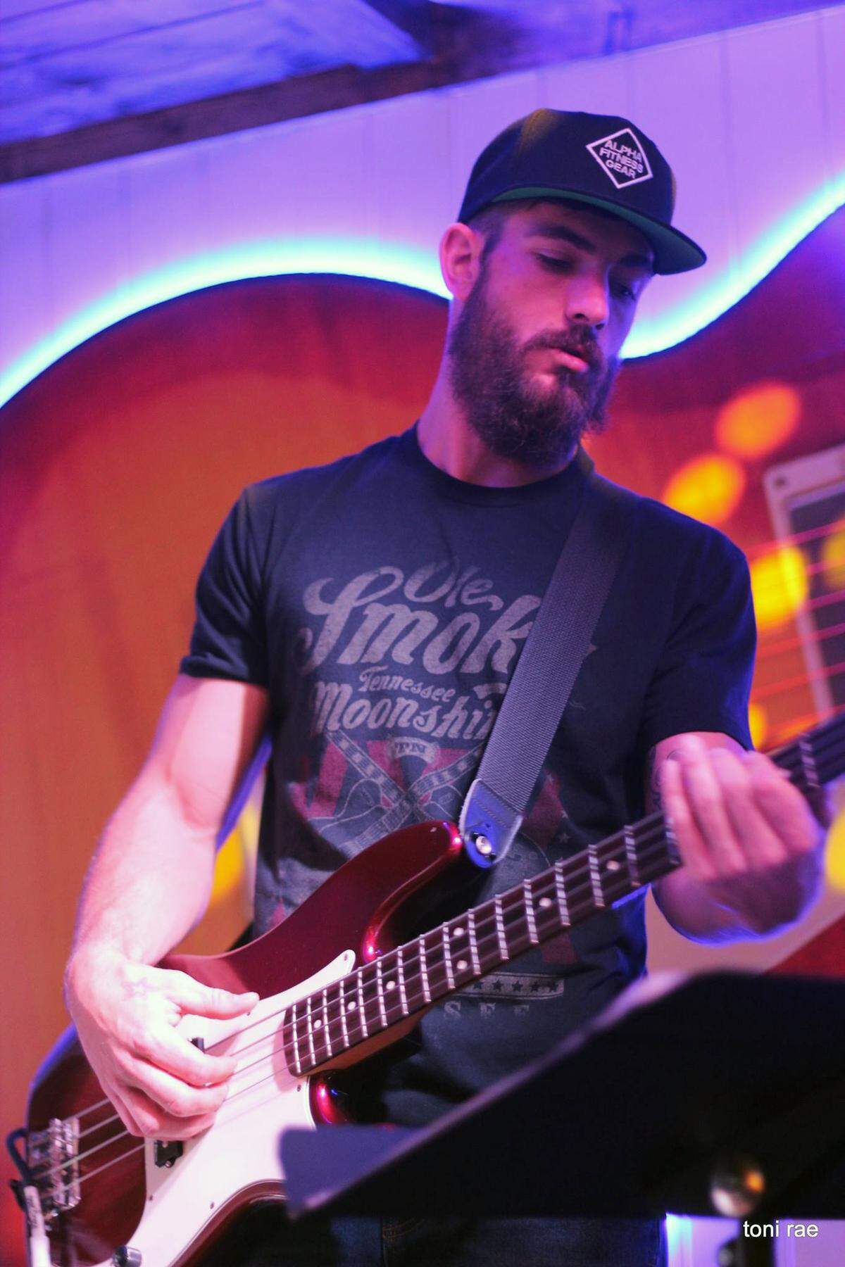 Randy Murphy Jr. plays with the band at the church he attends.