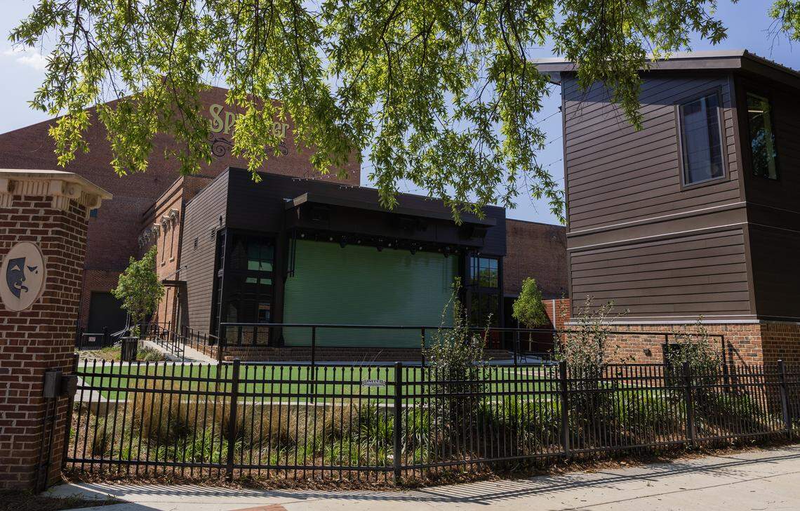 A new performance venue at the Springer Opera House in Columbus is named The PATIO in honor of retired producing artistic director Paul Pierce and former education director Ron Anderson. The Pierce Anderson Theatre in the Outdoors also will be open as a public park and for private event rentals.