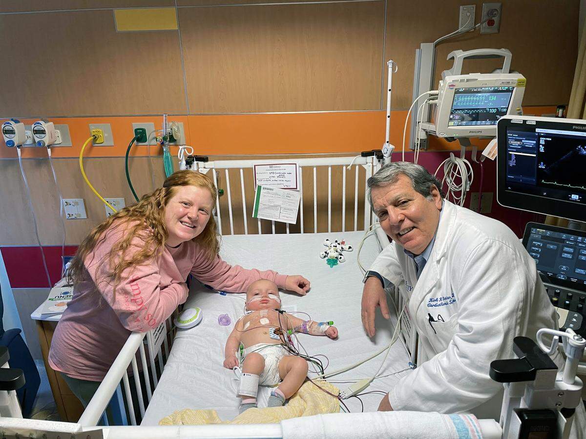 From left are Summer Head, her daughter Ansley Head and Dr. Kirk Kanter, cardiothoracic surgeon at Children’s Healthcare of Atlanta.
