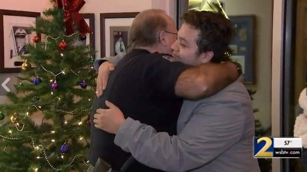 Two decades ago, a Georgia officer delivered a baby on the side of the road. Last week, they saw each other again.