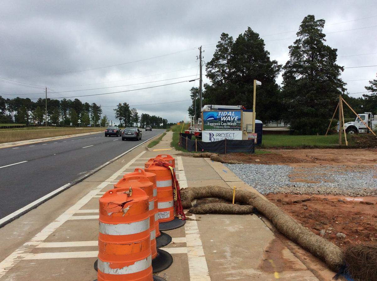 Construction of a Tidal Wave Auto Spa is currently underway on Veterans Parkway.