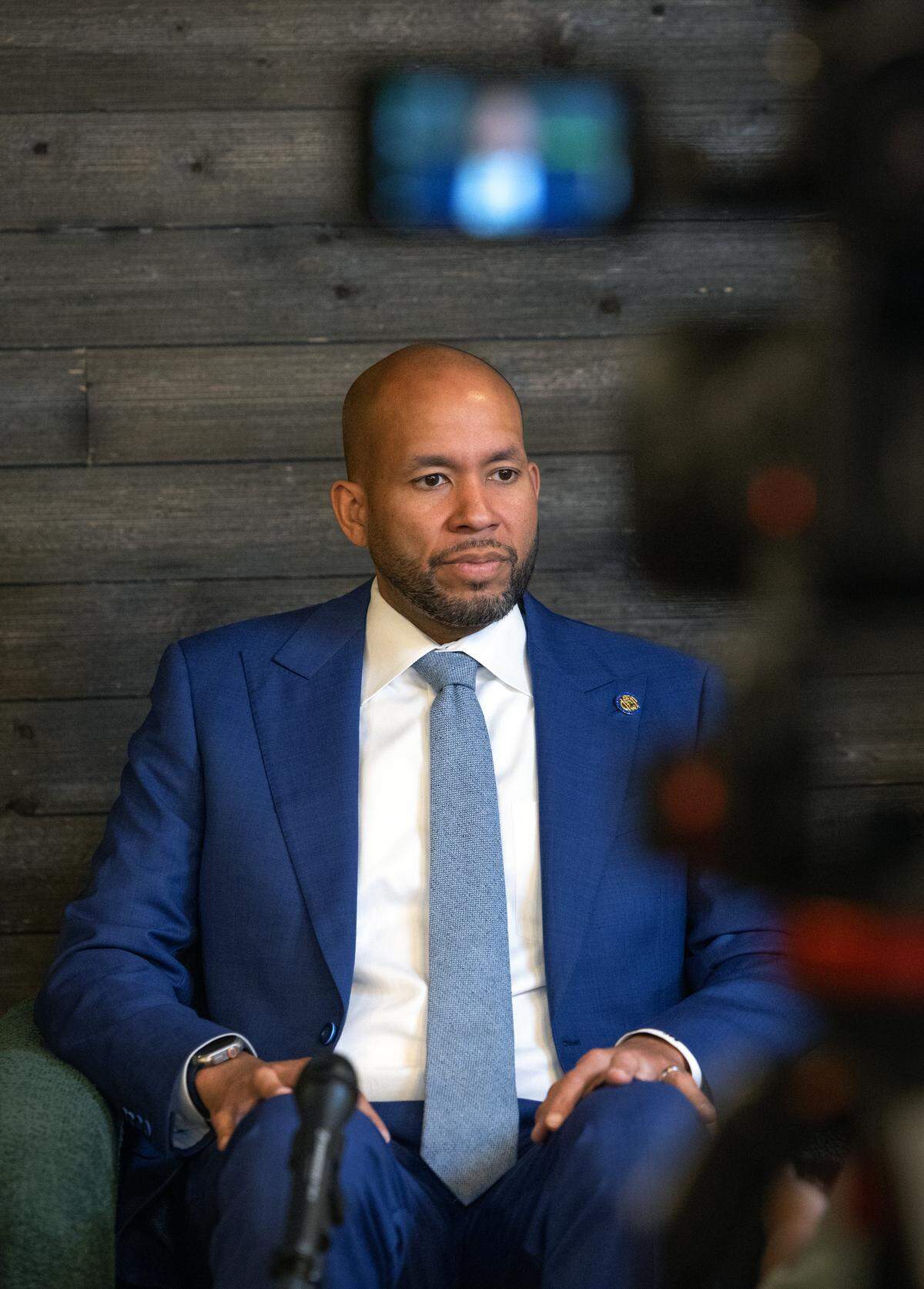 Columbus native and Georgia gubernatorial candidate Jason Esteves, a former state senator who represented District 6 in metro Atlanta, talks with the Ledger-Enquirer in a May 8, 2026, interview.
