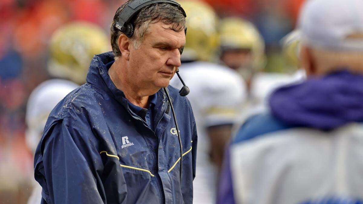 RICHARD SHIRO/Associated PressGeorgia Tech head coach Paul Johnson walks the sidelines during the second half against Clemson Saturday in Clemson, S.C. Clemson won 43-24.