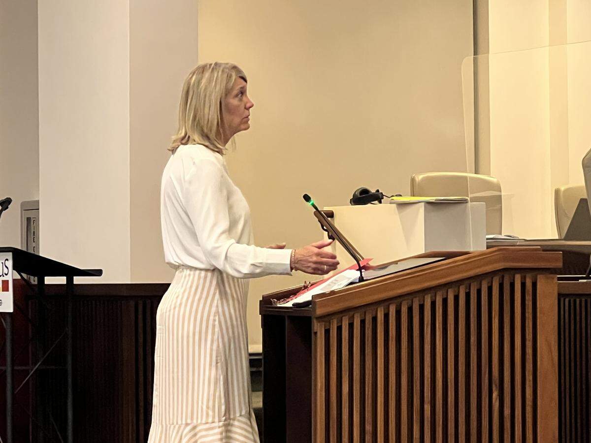 Columbus Deputy City Manager Pam Hodge updates the Columbus Council on outsourcing the Revenue Division of the Columbus Consolidated Government Finance Department.