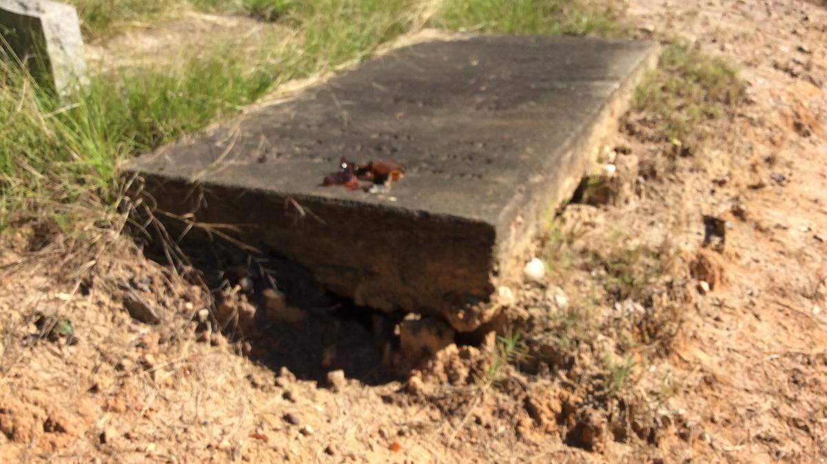 Heavy rain during the summer and erosion have taken a toll on some grave sites at cemetery along Sherwood Avenue and 43rd Street in Beallwood.