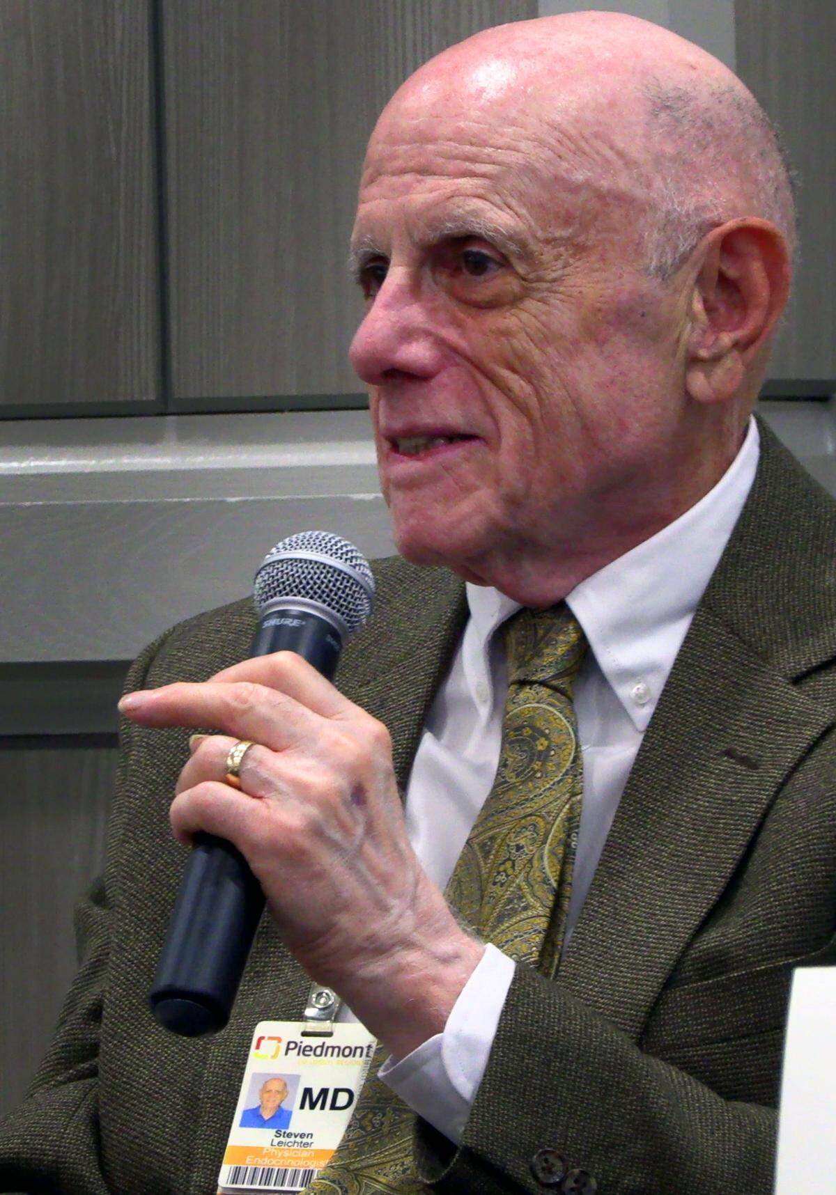 Dr. Steven Leichter, M.D., answers questions at a press conference Thursday afternoon in Columbus, Georgia. 05/23/2024