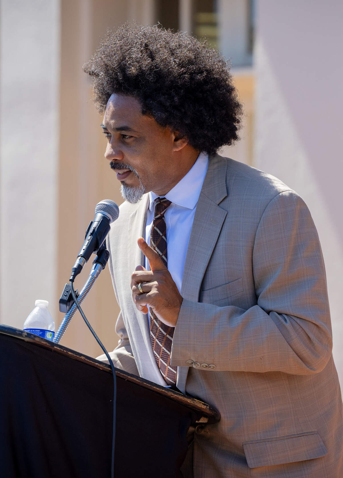 Domingo Guyton talks about the film “Yesterday Today Forever” at a June 3, 2026, news conference announcing scheduled events for this year’s celebration of Juneteenth in Columbus.