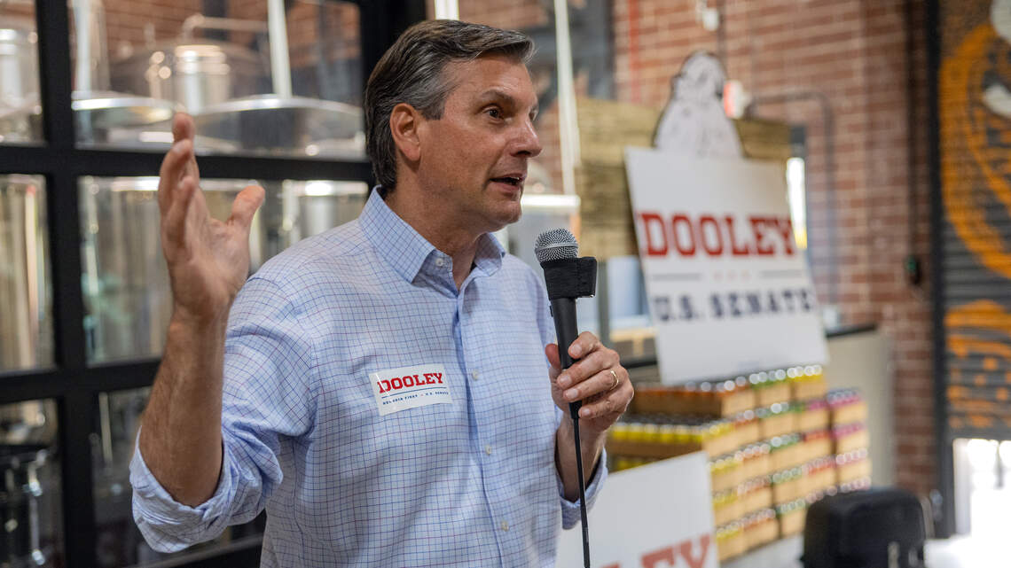 Gov. Brian Kemp, U.S. Senate candidate Derek Dooley make stop in Columbus