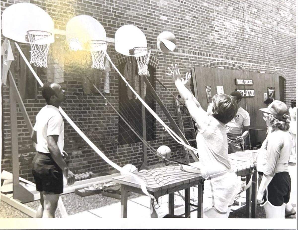 Outiside activities for Riverfest at the Columbus Iron Works.