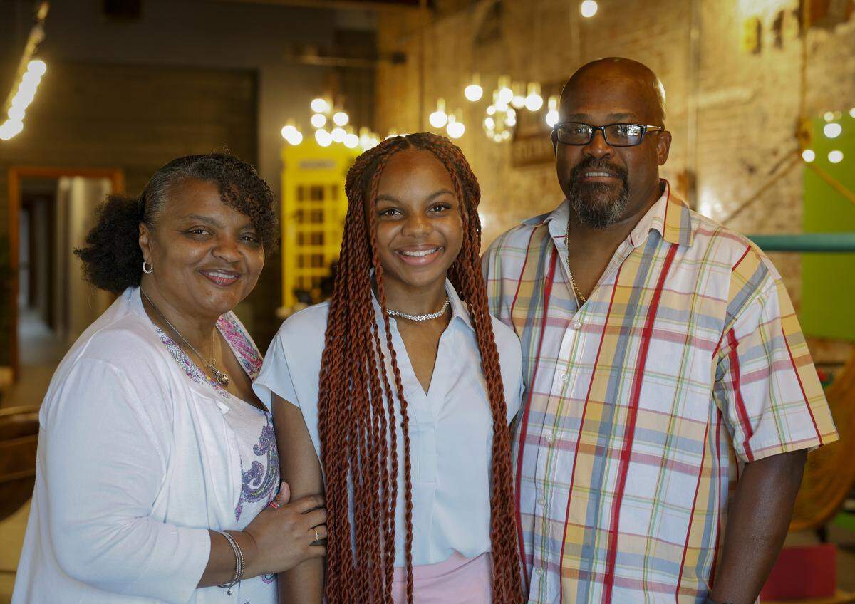 Isabella Williams, center, graduated from Russell County High School with a 4.32 GPA. In the fall, she will attend Howard University. Her parents are Christopher Williams and Michelle Diaz Williams. 