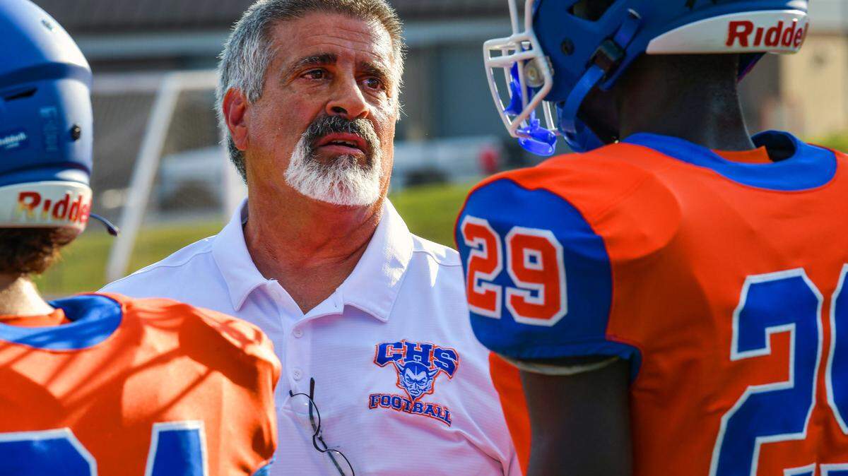 Phil Marino is the head football coach at Columbus High School in Columbus, Georgia. 08/18/2023