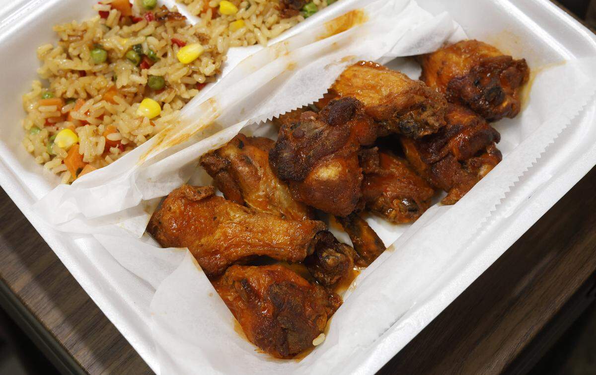 The Ledger-Enquirer last week posted an online poll in the Extra Access channel on our Facebook page to see which place reporter and resident foodie Kelby Hutchison should review next. Readers chose Bmoski’s Flavor Wings & Cafe in Columbus, so Kelby and colleague Mike Haskey checked it out Aug. 18, 2025. Mike ordered eight classic Buffalo wings with fried rice as his side.