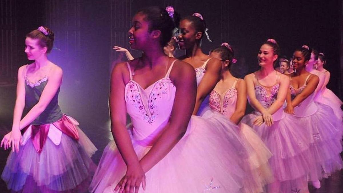 Ballerinas wait backstage during last year's production of Columbus Ballet's "Nutcracker."
