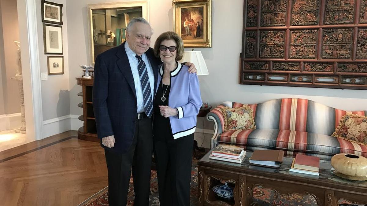 Mr. and Mrs. Henry Schwob in their home in Atlanta.
