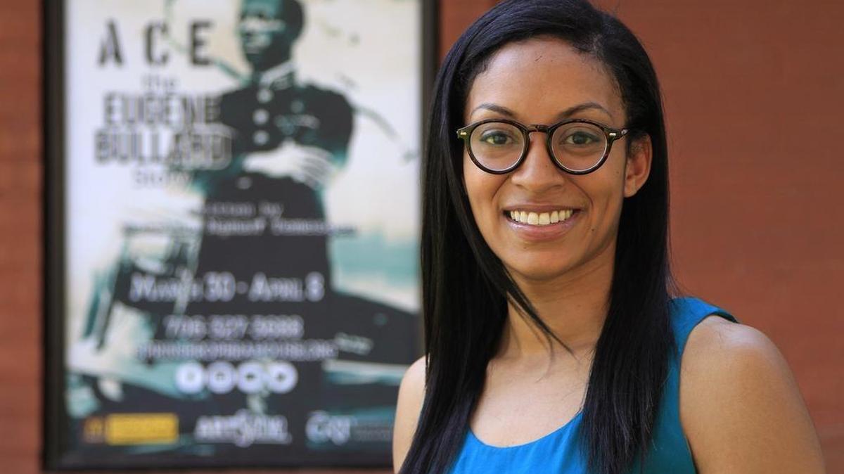 Natalia Naman Temesgen of Columbus is the author of "Ace: the Eugene Bullard Story." It is being presented in April as part of the Studio II series in the McClure Theatre at the Springer Opera House.