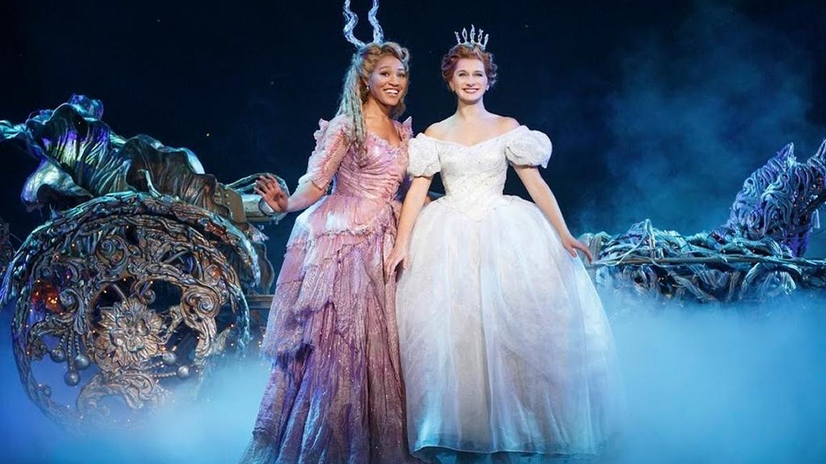 A scene between Cinderella and her Fairy Godmother from the current tour of “Cinderella” coming to the RiverCenter this week.