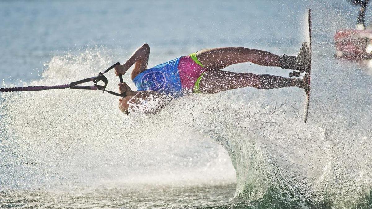 Giannina Bonnemann competes in the Master Waterski and Wakeboard Tournament last year.