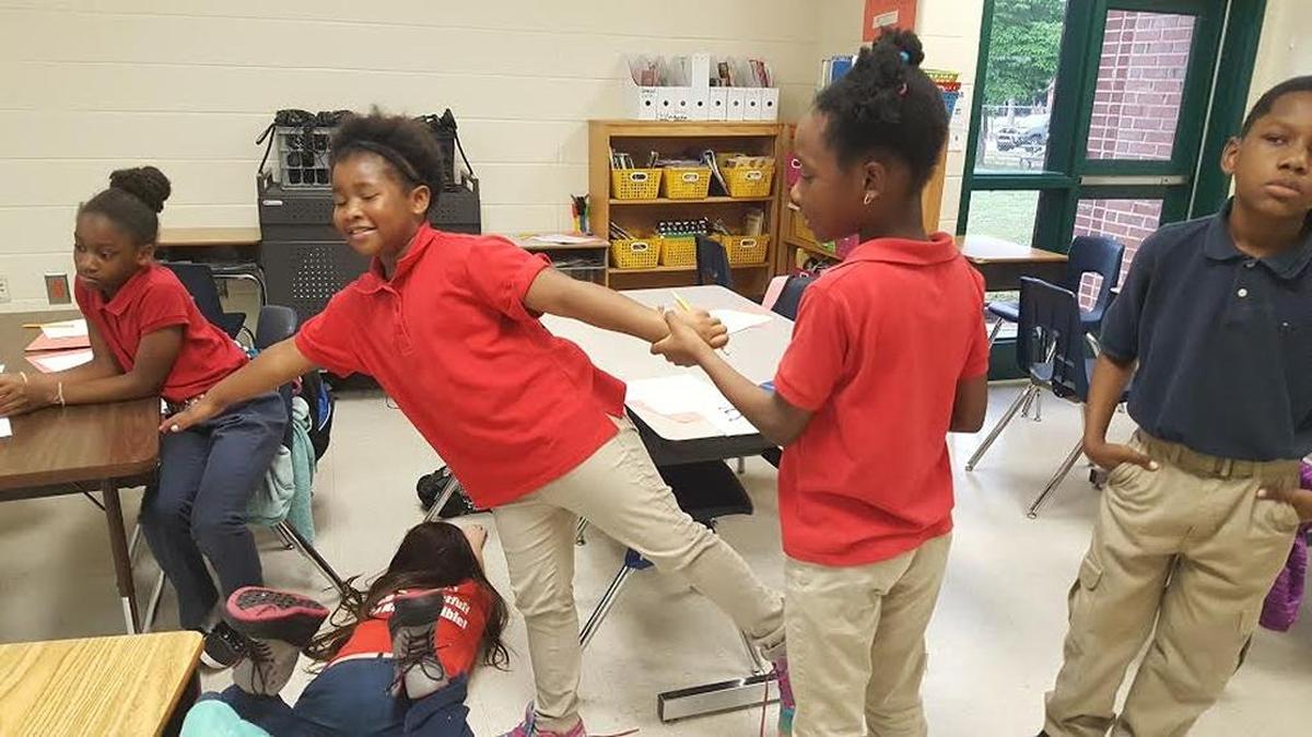 Children participating in the PAIR Program in their classroom.