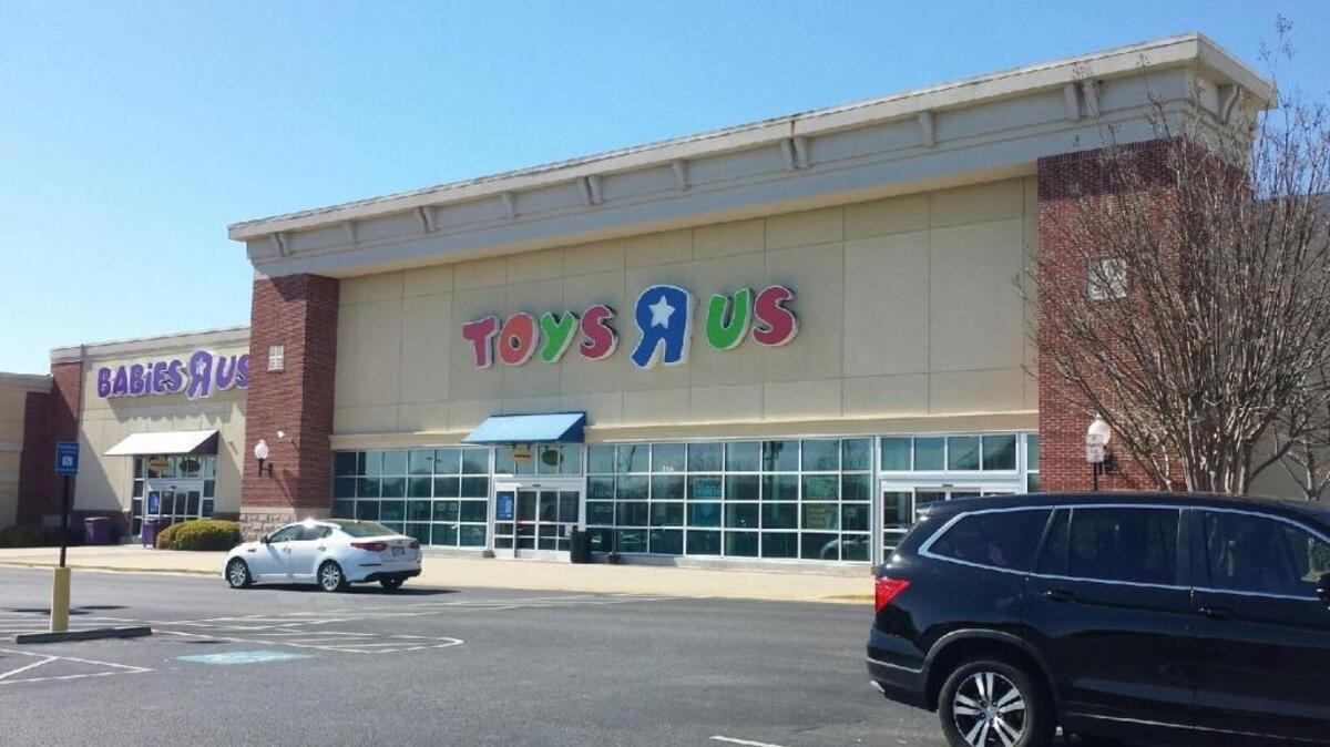 The Toys R Us store, shown here Thursday, has been located on Whittlesey Boulevard at Columbus Park Crossing since the shopping center’s opening in 2002. It moved there at the time from Macon Road. The Wall Street Journal and other national media are reporting that Wayne, N.J.-based Toys R Us is on the brink of closing all of its stores and liquidating them. --