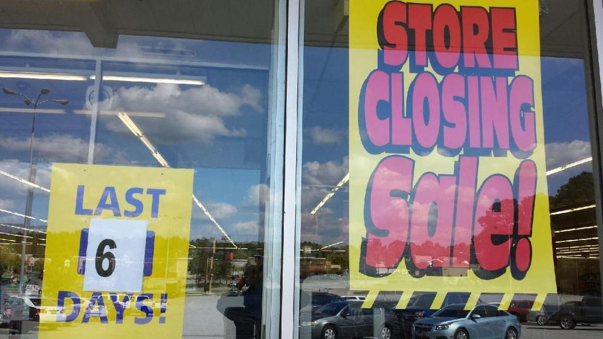 The Kmart store at 2500 Airport Thruway is selling out to the bare walls, with it the last of the discount brand that has done business for decades in the Columbus area. --