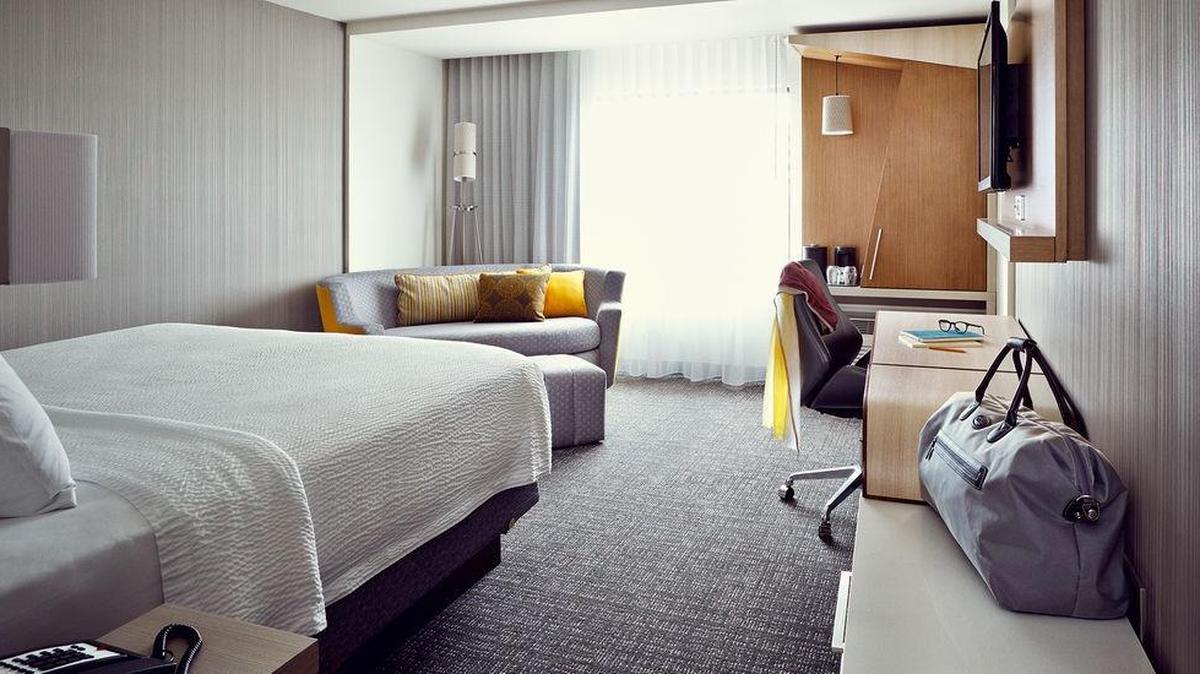 A 90-room Courtyard by Marriott, which includes the chain’s latest design, opened to guests on Wednesday in downtown LaGrange. --