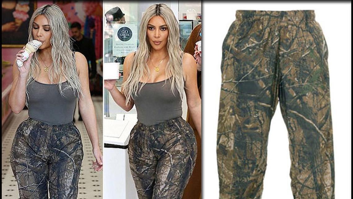 This January 12, 2018, photo of Kim Kardashian West was cited in the federal lawsuit by Jordan Outdoor Enterprises, which owns the Realtree brand, against Yeezy, Kanye West’s apparel company.