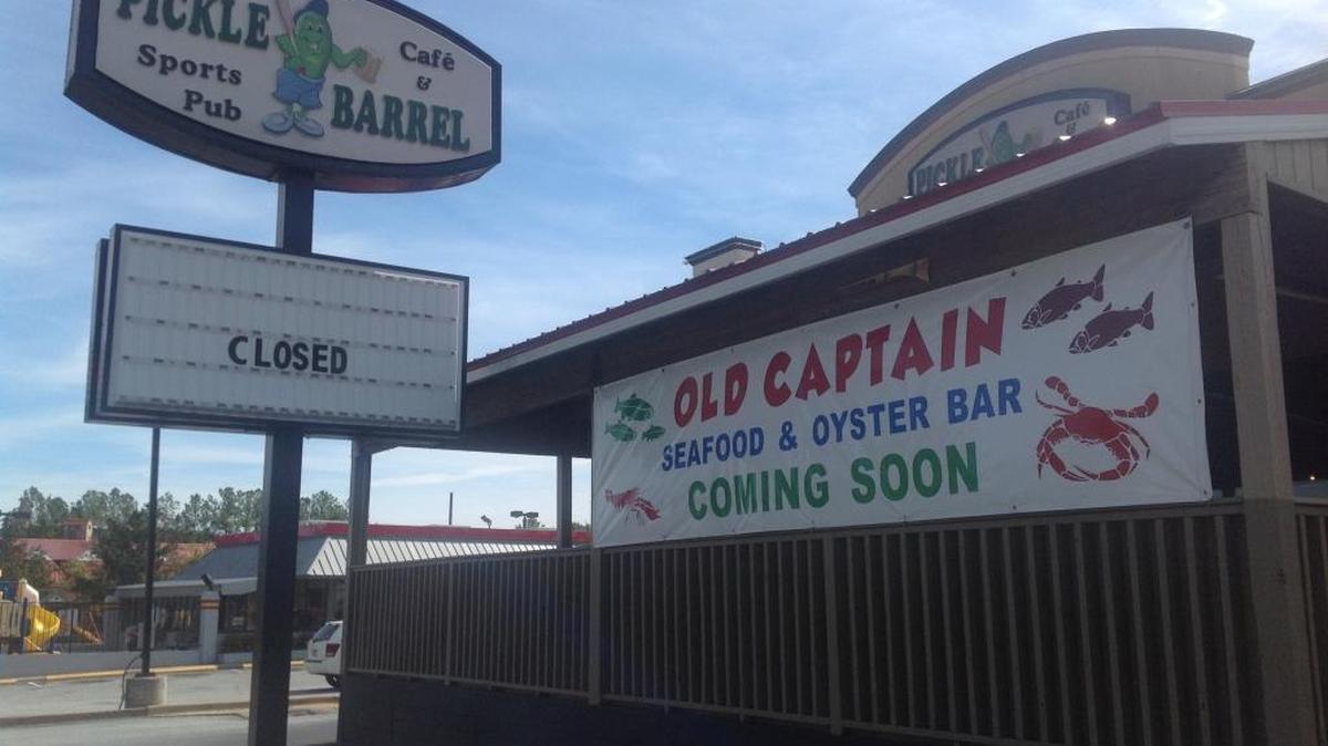 Old Captain Seafood and Oyster Bar is “coming soon” to The Landings, 2538 Airport Thruway, in the former Pickle Barrel Cafe and Sports Pub building. --