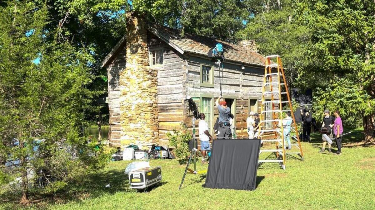 Columbus State University students looking to earn a film production certificate work on the set of “Moon Shine Still” being shot at Sweet Home Plantation in Harris County, just west of Pine Mountain, Ga. --