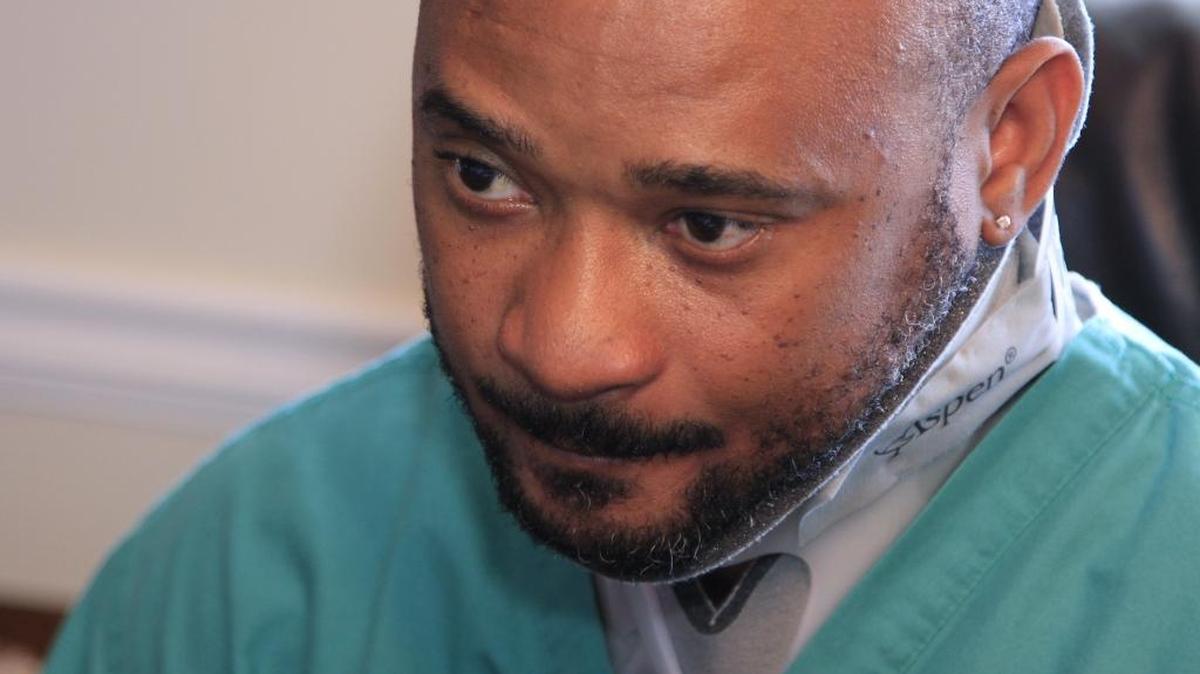 Dr. Malcolm Goodchild is pictured here after he survived a serious crash in 2016 as he was coming from Brooklyn to Columbus to start a new job with Columbus Regional. Goodchild died over the weekend in a crash in Opelika, officials say.