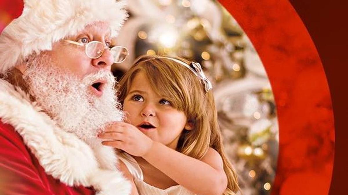 Santa Claus arrives at Peachtree Mall on Friday night and will be in center court through Dec. 24.