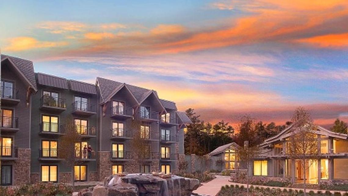 The exterior of the 149-room property at Callaway Gardens, which includes a 13,000-square-foot Spa Prunifola.