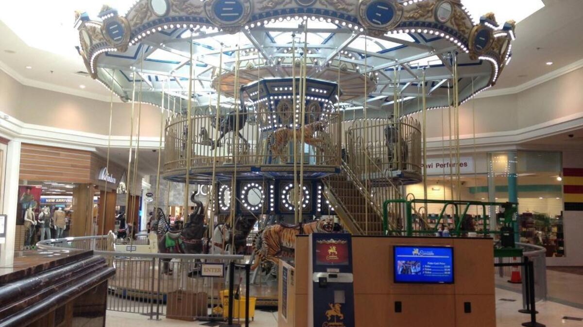 A carousel has opened inside Peachtree Mall, located in the JCPenney wing of the Manchester Expressway shopping center. --