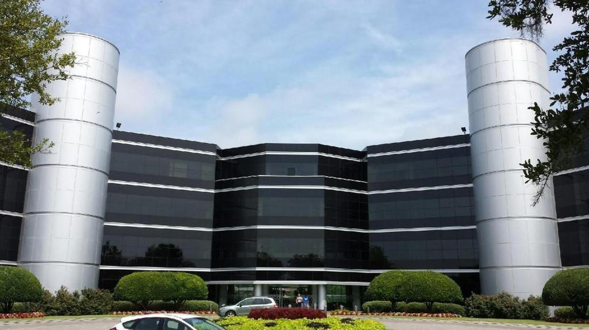TSYS, a global credit-card and payment processor, is headquartered overlooking the Chattahoochee River in downtown Columbus. (Photo by Tony Adams)