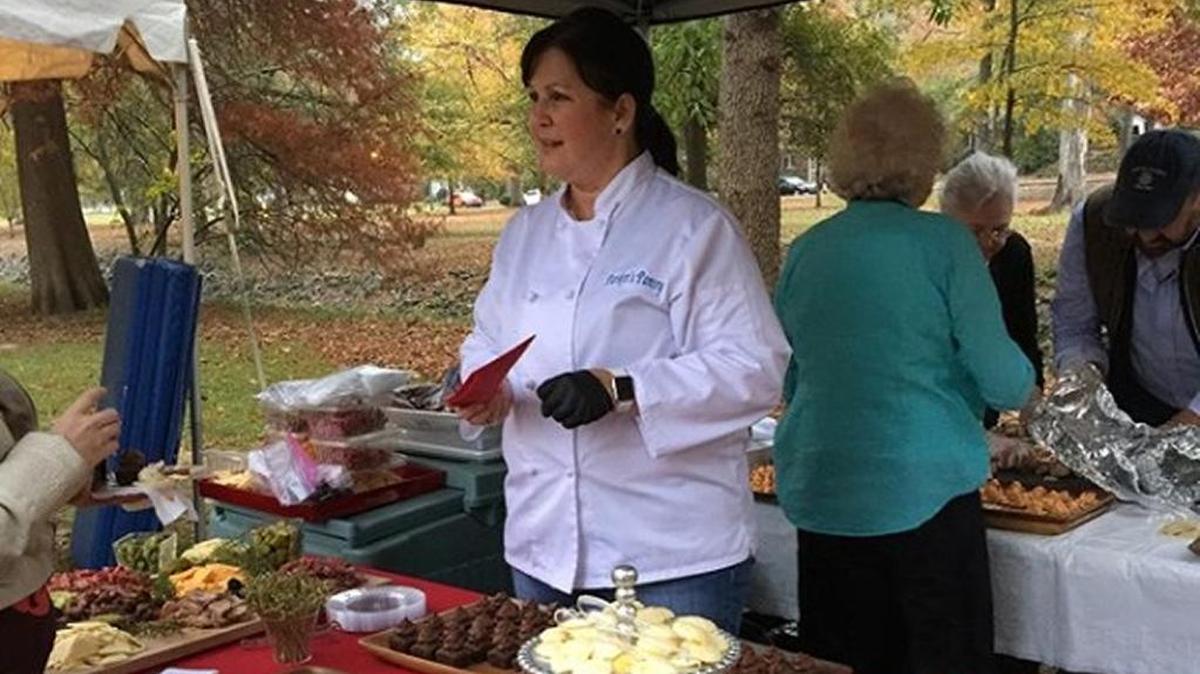 Parker Mullins, founder and owner of Parker’s Pantry, made an appearance last week at the MidTown Business Snowflake Raffle to give local residents samples of the food she serves up as a caterer. She is planning a new eatery in the Lakebottom area of Midtown. --