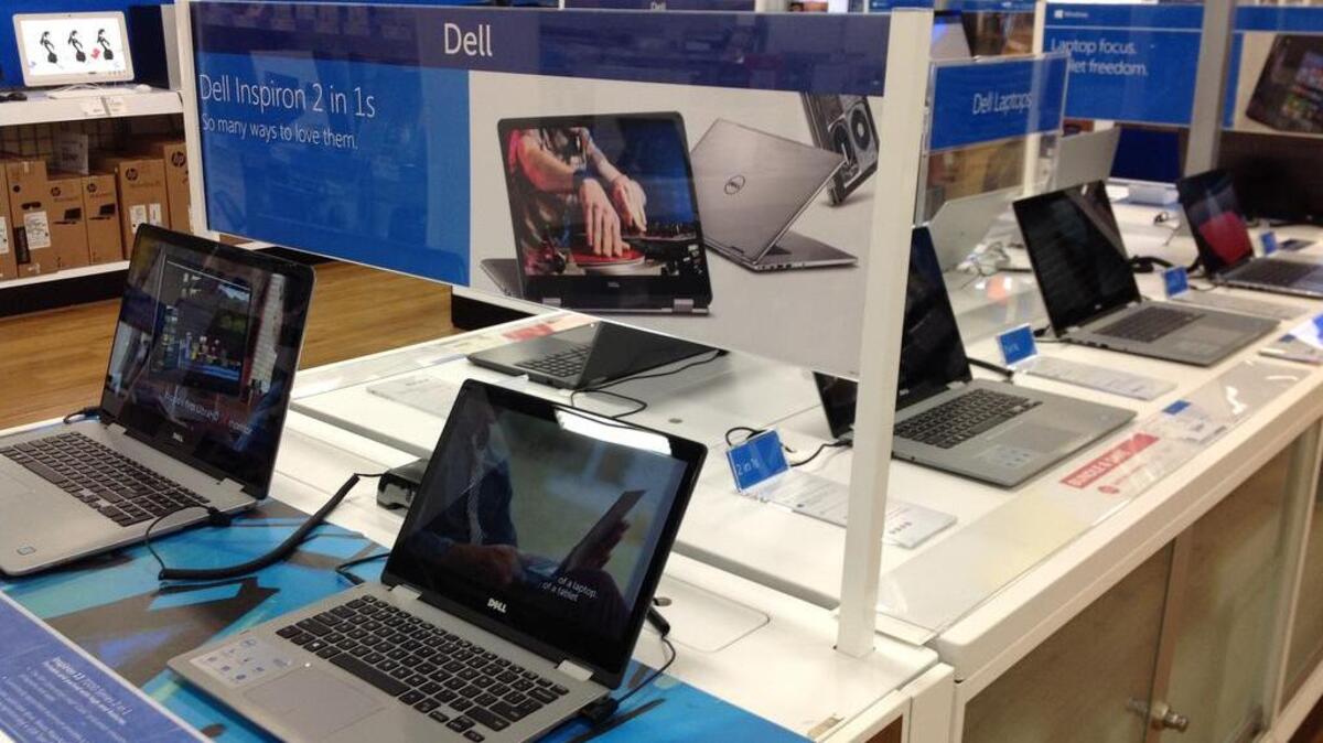 Computers such as these at the Best Buy store on Manchester Expressway in Columbus are typically included in the annual sales-tax holiday. But Georgia will not be having the tax holiday this year, although retailers in Alabama will be taking part in that one on July 21-23. (Photo by Tony Adams)