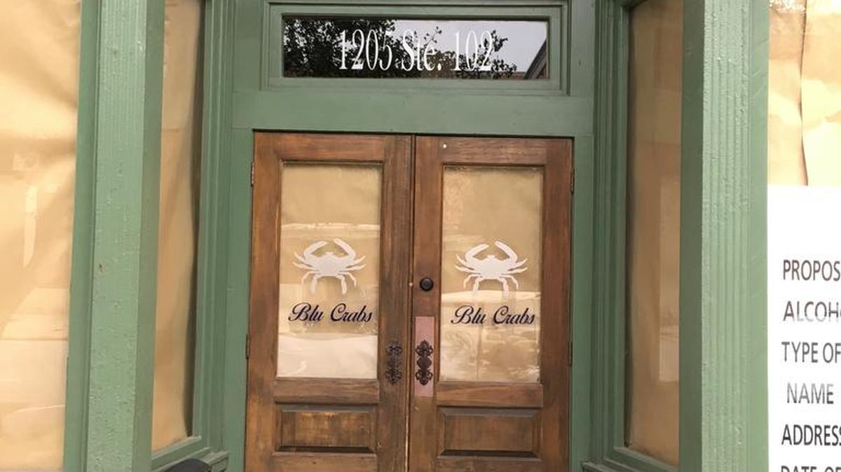 Blu Crabs on 12th Street will be opening as an upscale seafood restaurant next month, owner Sonya Patterson said.