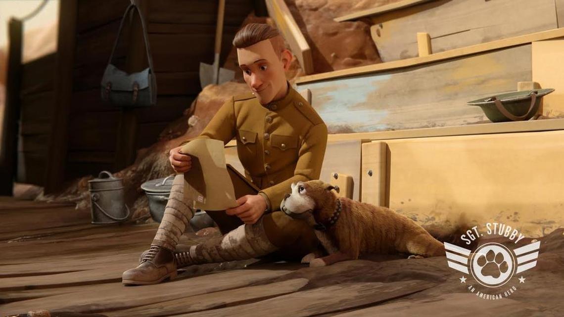 Pvt. Robert Conroy and a dog named Stubby appear in the World War I-era animated film, “Sgt. Stubby: An American Hero,” which is scheduled for nationwide release on April 13, 2018, by Columbus-based Fun Academy Motion Pictures. --