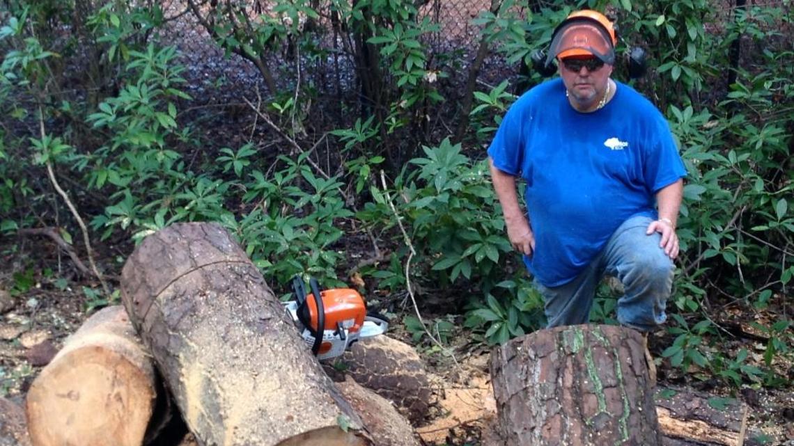 Charles Dew’s naturally cut out to be tree surgeon amid the outdoors