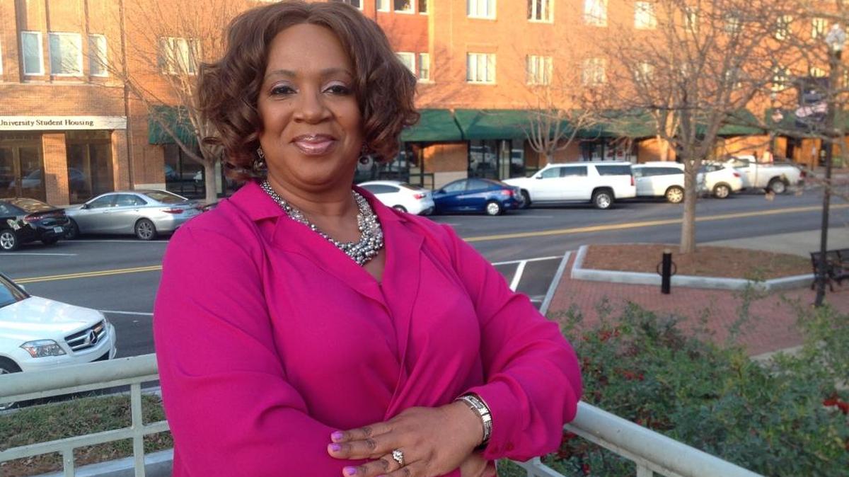 Anita Tolbert jokes around with what she calls her “boss” pose. The Phenix City elementary school teacher also is an event planner with her business, The Perfect Plan Design & Decor, which does weddings, birthday parties and more. --