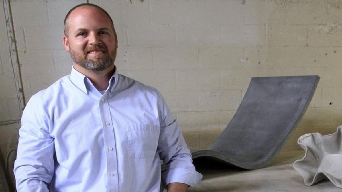 Cale Wagner works out of his shop on 10th Avenue in Columbus, crafting custom marble and concrete products for residential and commercial customers. He is the owner of Duncan Surfaces.