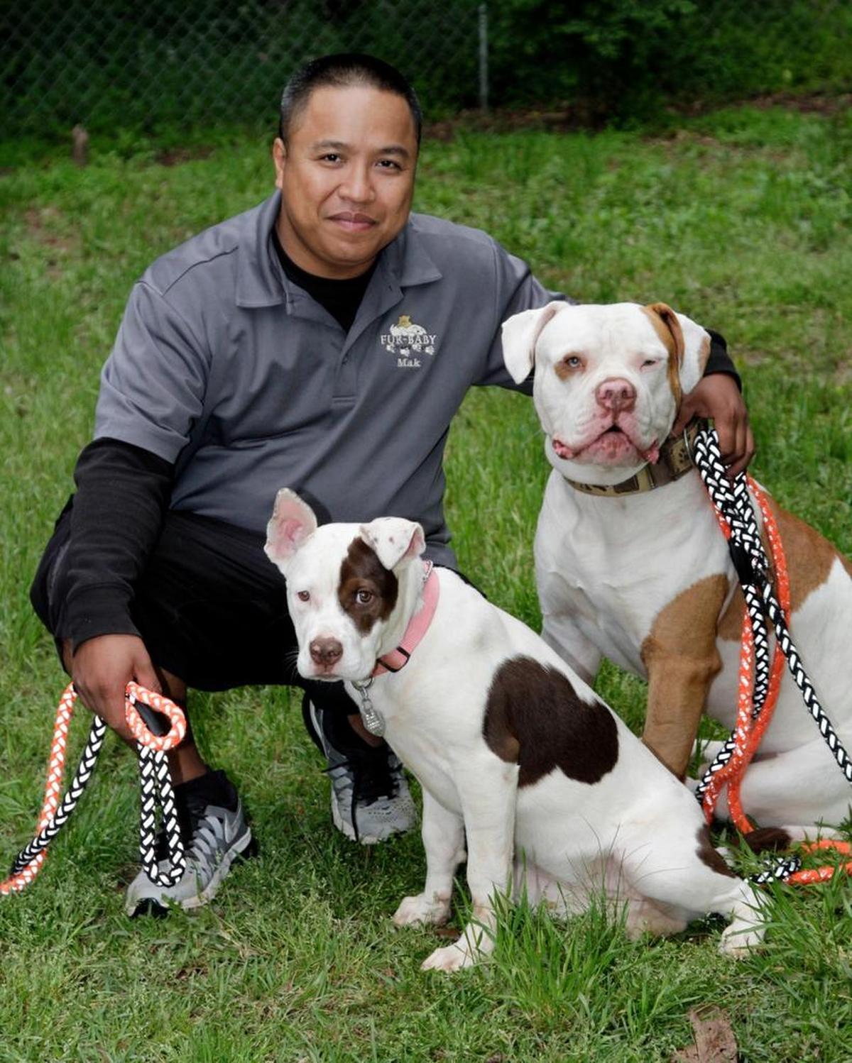 U.S. Army retiree Mak Son owns Fur-Baby Pet Services on Milgen Road in Columbus. Son, a native of Cambodia who immigrated to the U.S. with his family when he was four months old, was wounded by a roadside bomb in 2011 while on patrol in Iraq.