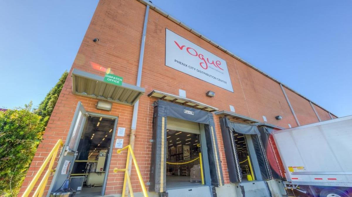 Vogue International has operated a 130,000-square-foot distribution center on Fontaine Road in Phenix City since 2013. The company, owned by Johnson & Johnson, is now vacating the property. --