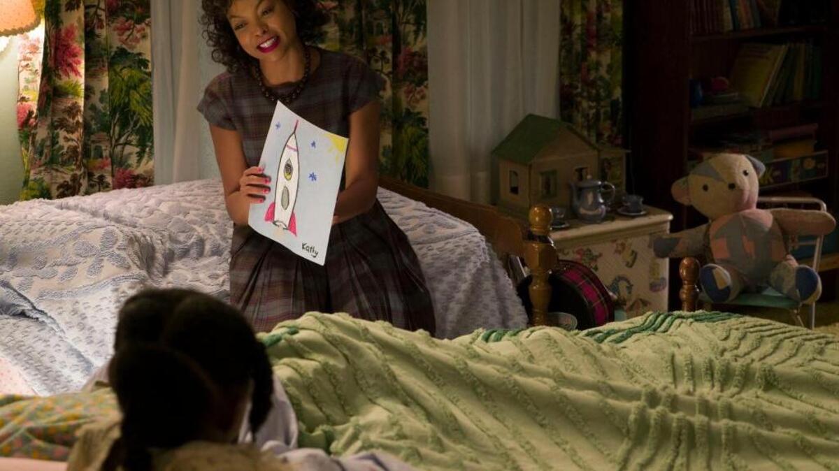 This image released by Twentieth Century Fox shows Taraji P. Henson as Katherine Johnson in a scene from “Hidden Figures.”
