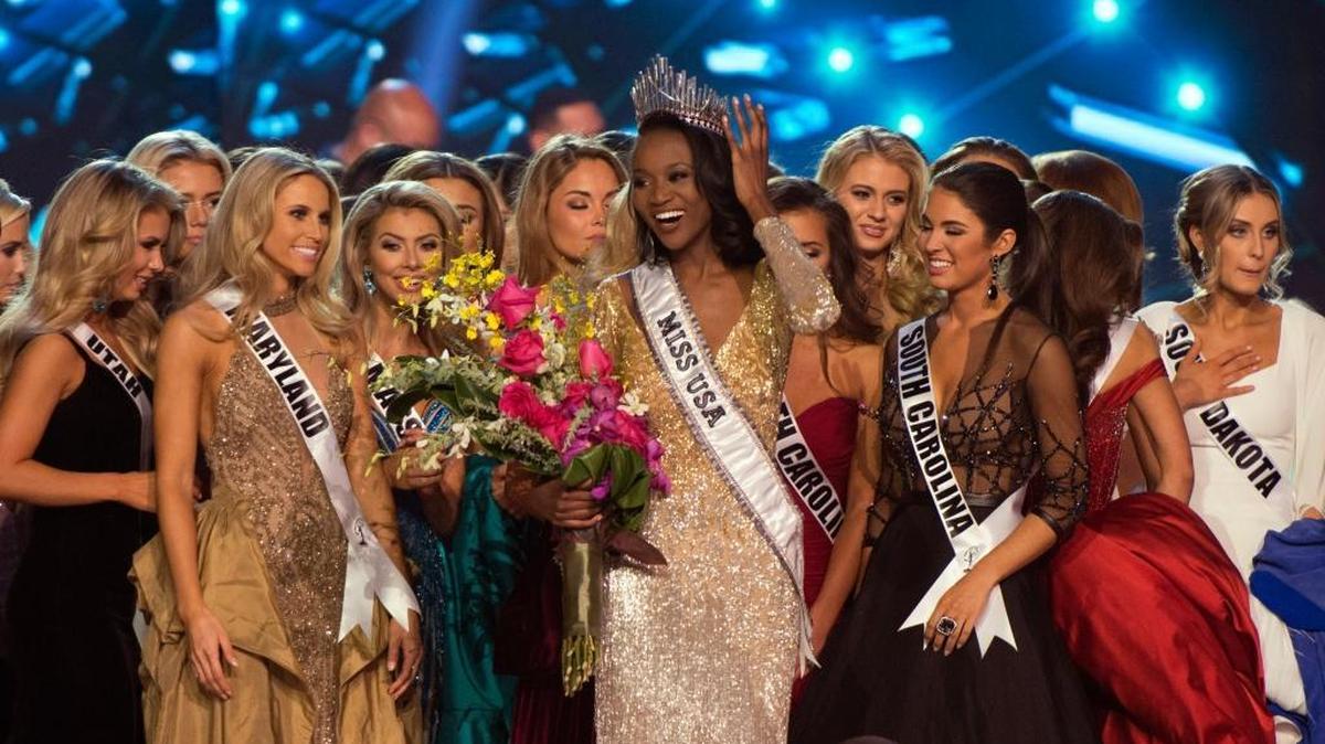 Miss District of Columbia USA Deshauna Barber, a Columbus native, was crowned Miss USA 2016 at the T-Mobile Arena in Las Vegas, Nev., on Sunday night.