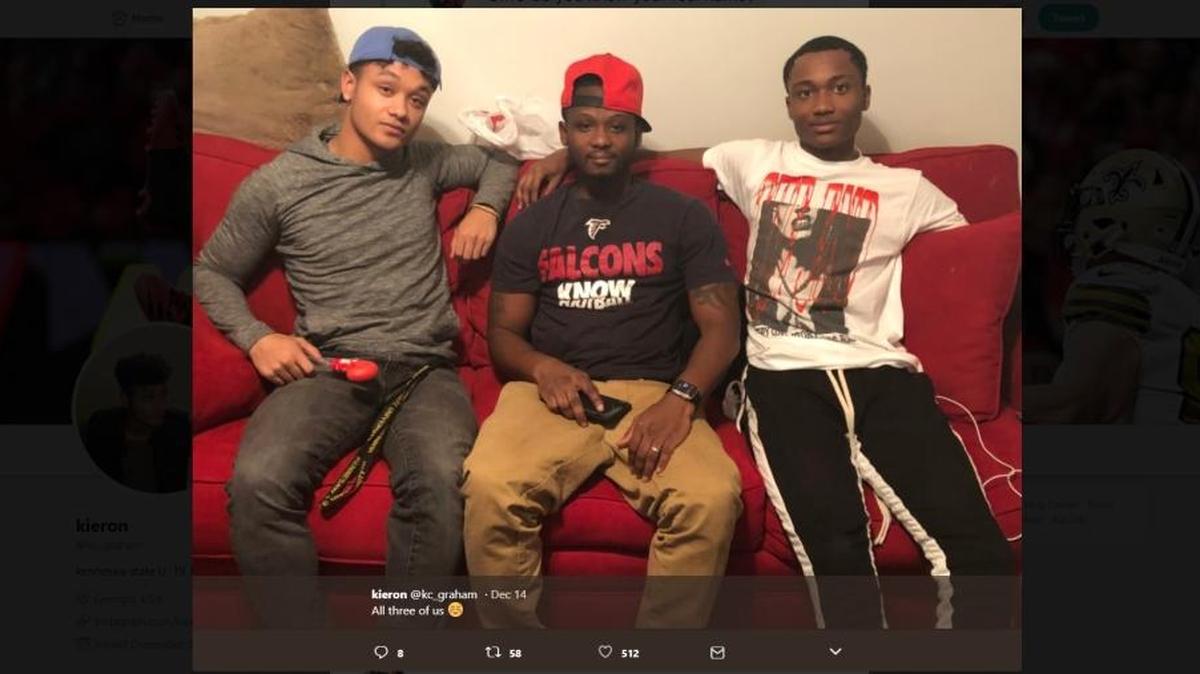 Screen grab from Kieron Graham’s Twitter account
