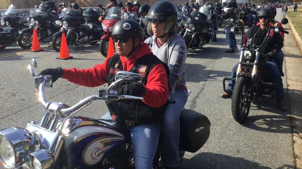 Motorcyclists collected toys for Valley Rescue Mission