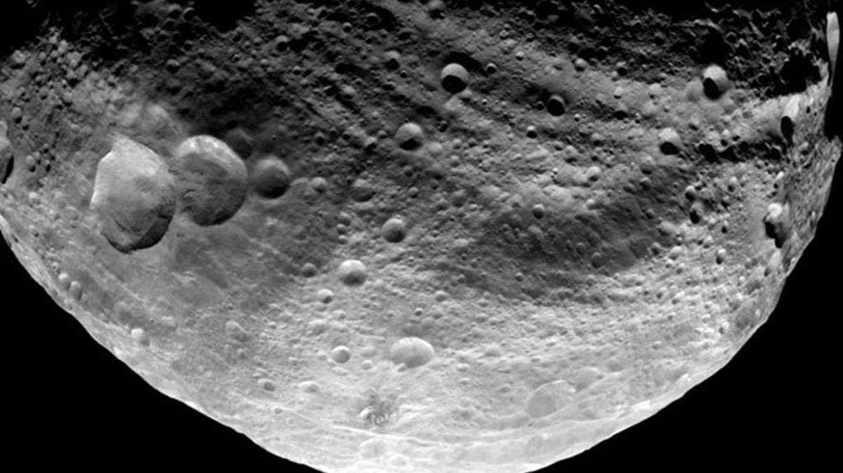 This image shows the Vesta asteroid on July 23, 2011.